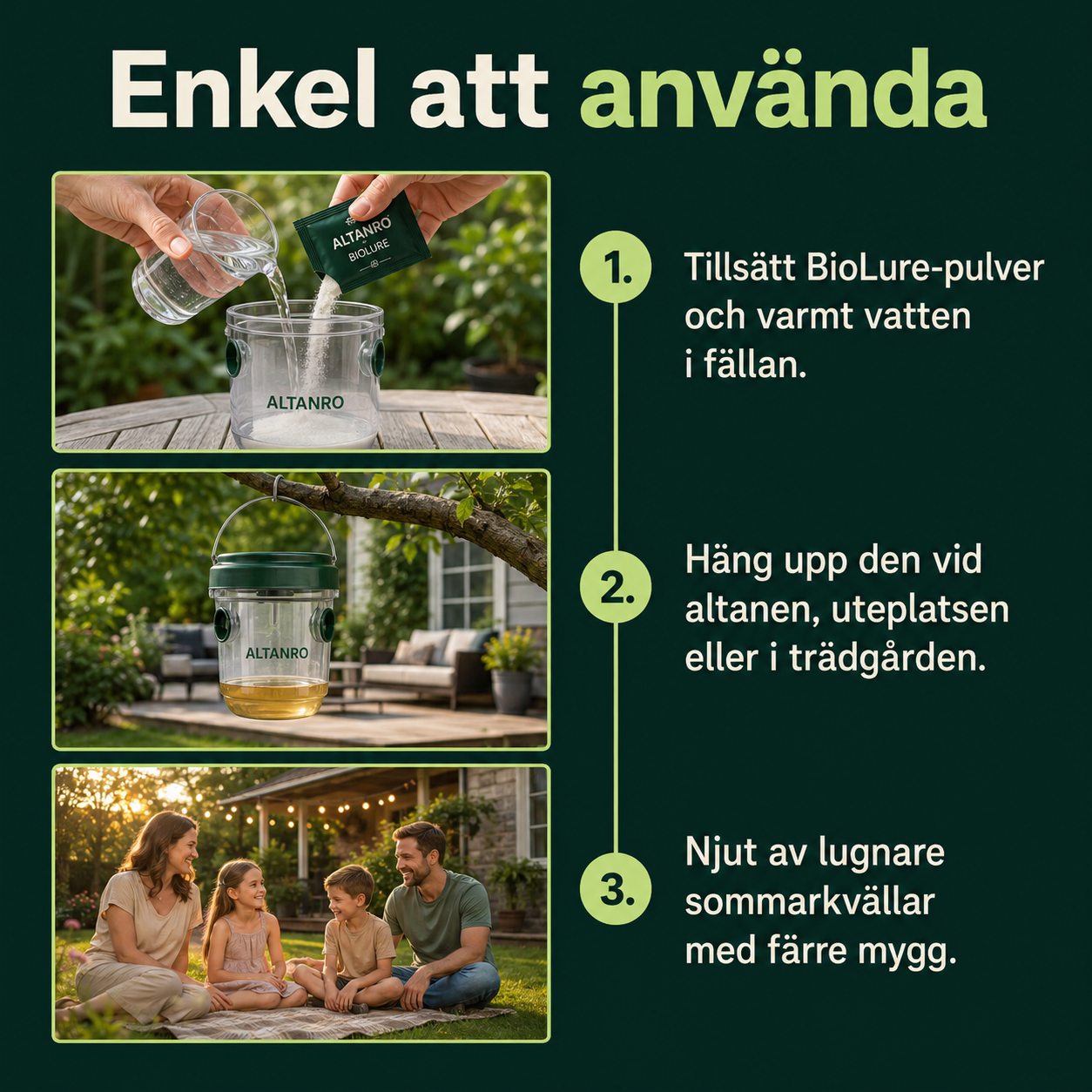 Så enkelt får du lugnare sommarkvällar